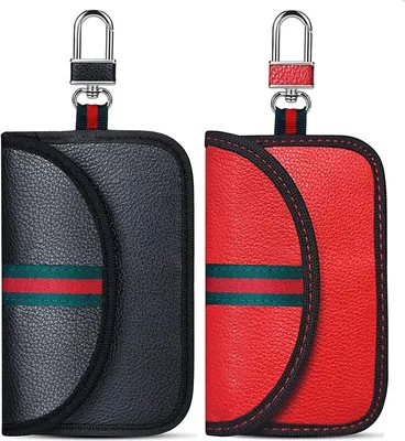Produktbild von 2 STK Keyless Go Schutz Autoschlüssel Tasche, schlüsseltasche Autoschlüssel RFID Schlüsseletui Funkschlüssel Abschirmung für Autoschlüssel Safe