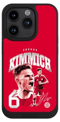 Produktbild von NIVOCASE Handyhülle für Apple iPhone 15 Pro Hülle NIVOpure Case Schwarz FC Bayern München FCB Joshua Kimmich