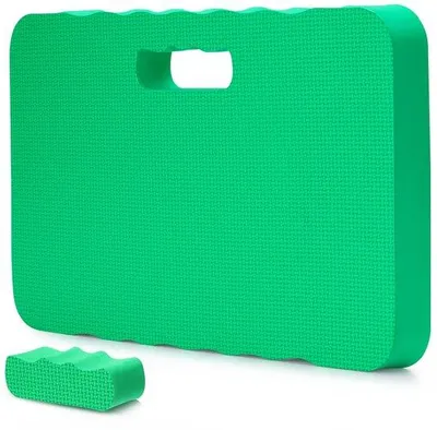 Produktbild von Famanu Knieschoner Set von 2 – Komfortable Knielmatten für Gartenarbeit, 43 x 28 x 4 cm in Grün
