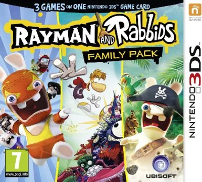 Produktbild von Ubisoft Rayman and Rabbids Family Pack, Nintendo 3DS, Nintendo 3DS, Action/Abenteuer, E (Jeder)