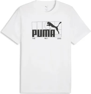 Produktbild von Puma Graphic No 1 Logo Kurzarm-t-shirt Weiß M Herren Weiß M
