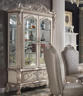 Produktbild von Esszimmer Stuhl Sessel Set 6x Stuhl ohne Armlehnen Luxus Sessel Barock Stühle