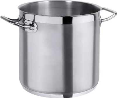 Produktbild von 1x Kochtopf 25l aus Edelstahl, seidenmatt Schmor-, Bratentopf