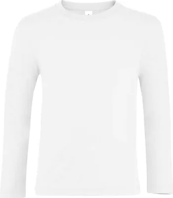 Image de SOLS - T-shirt « Imperial » pour enfants à manches longues LT2021 (152) (blanc)