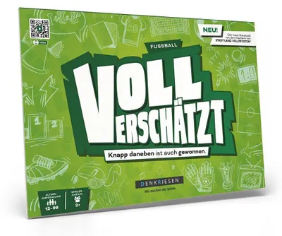 Produktbild von DENRKIESEN - VOLL VERSCHÄTZT Fussball Edition - "Knapp daneben ist auch gewonnen."