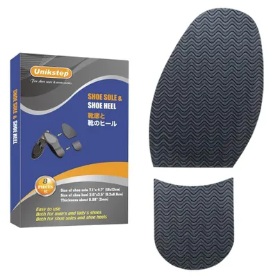 Productafbeelding van 2 Paar Rubber Onderzolen voor Schoenreparatie en Geluiddemping
