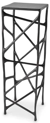 Produktbild von Casa Padrino Luxus Deko Säule 33,5 x 33,5 x H. 100 cm - Quadratische Aluminium Säule - Pflanzensäule - Wohnzimmer Deko Säule - Hotel Deko Säule - Luxus Möbel - Luxus Qualität