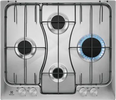 Obrázek produktu pro Electrolux RGG6242LOX, Nerezová ocel, Vestavěné, 60 cm, Plynový, Nerezová ocel, 4 zóna/zón