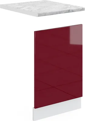 Obrázek produktu pro Přední panel Vicco R-Line Červená vysoký lesk 45 cm s pracovní deskou, Model 30494