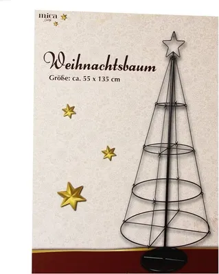Produktbild von Weihnachtsbaum - schwarz - Maße ca. 55 x 135 cm