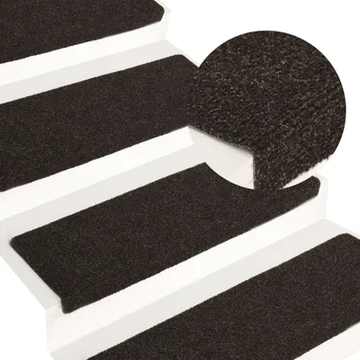 Produktbild von Treppenmatten 15 Stk. Nadelvlies 65x25 cm Braun , Stufenmatten Design 2024