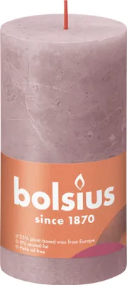 Image de BOLSIUS Stumpenkerze Rustiko Shine 13x7cm eschenrot