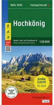 Obrázek produktu pro Turistická mapa freytag & berndt, WKXL 3030, oblast Hochkönig, měřítko 1:30.000