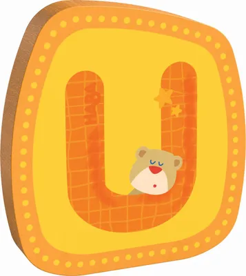 Produktbild von HABA Holzbuchstabe U, Buchstaben, Türschild, Wand, Dekoration, Kinderzimmer, Kind, Baby, 302466