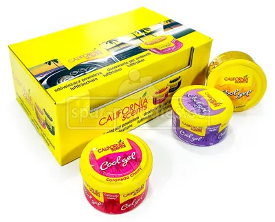 Obrázek produktu pro Osvěžovač vzduchu California Scents Cool Gel Scent Tins Mix, 12x 70 g