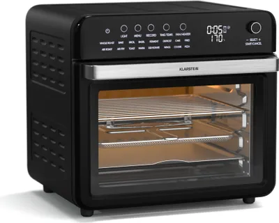 Produktbild von Klarstein Air Glaze Digital horkovzdušná fritéza, 2100 W, 16 programů, aplikace, 34 litrů, včetně sady příslušenství