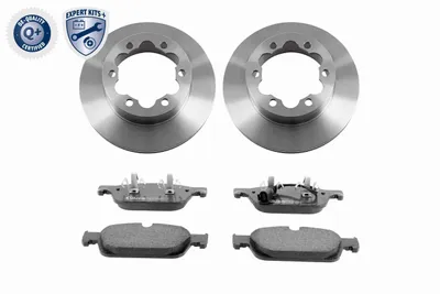 Produktbild von 2x BREMSSCHEIBEN mit Bremsbelägen + BREMSBELÄGE