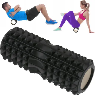 Produktbild von Gymtek® Faszienrolle Schaumstoffrolle - EVA Fitnessrolle, Massageroller für Rückenmassage Ganzkörper Massage - Yoga, Pilates, Workout Roller - 33x11cm