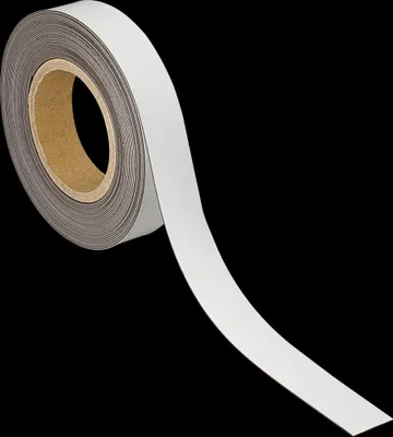 Obrázek produktu pro MAUL Označovací páska kovová 1 kus 42 g/cm² magnetická potažená plastem popisovatelná 10 m x 3 cm x 1 mm bílá
