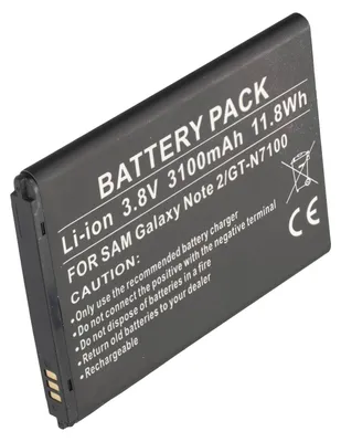 Immagine prodotto di La batteria AccuCell è adatta per Samsung Galaxy Note II, Samsung Galaxy Note 2, Samsung GT-N7100, EB595675LU