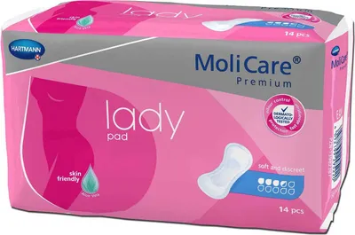 Immagine prodotto di HARTMANN MoliCare Premium lady pad 3 gocce, 1 busta da 14 pezzi