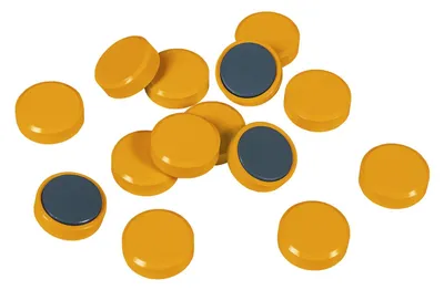 Produktbild von Eichner Magnete gelb Kunststoff O 3.0 cm 20 St.