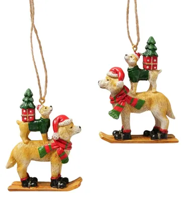 Immagine prodotto di Boltze Home Ciondolo natalizio cane 6x2x8,5 cm
