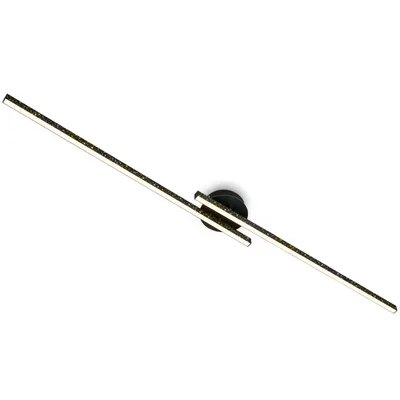 Produktbild von Di-Ka LED Wand- & Deckenleuchte Rey schwarz 135 x 14cm Glitzereffekt