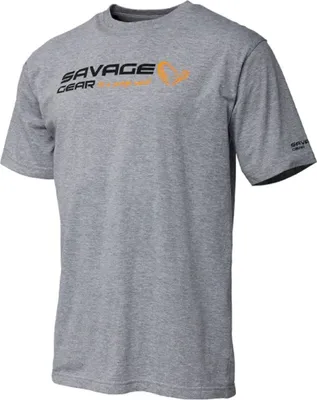 Produktbild von Savage Gear Angelshirt Signature Logo T-Shirt Grey Melange M