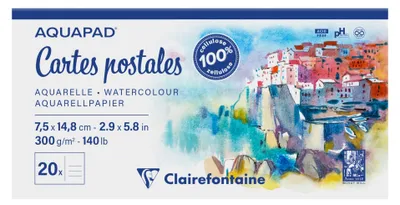 Image de Block Aquapad 300 g, 20 blocs, 7,5 x 14,8 cm