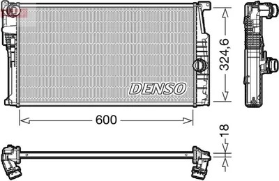 Produktbild von DENSO DRM05017 Kühler Wasserkühler Motorkühler für BMW 1 Schrägheck (F20) 3 Touring (F31) 3 Limousine (F30, F80) 4 Gran Coupe (F36) 3 GT (F34)