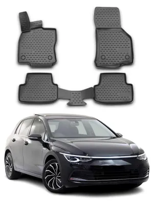 Image de Tapis de Sol pour VW Golf 8 2019-2025 Caoutchouc TPE Noir 4x