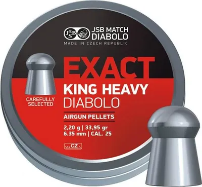 Produktbild von JSB Exact King Heavy Diabolokugeln 6,35 mm 150 Stk.