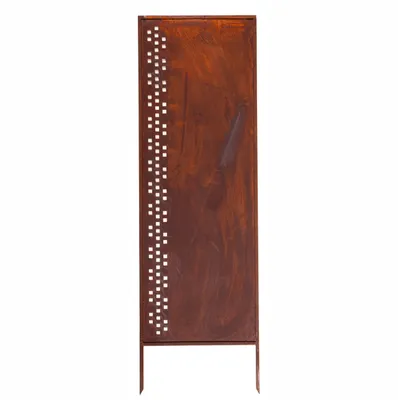 Produktbild von Edelrost Sichtschutz Garten Deko 160x50cm Mit Geometrischem Muster An Der Seite