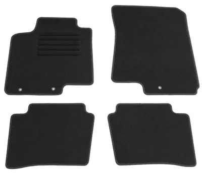 Fußmatten-Set für Hyundai i20, 12/2014-05/2018, 4-teilig, Schwarz