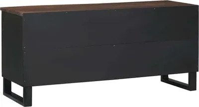 Obrázek produktu pro Maison Exclusive – TV stolek, rozměry 105 x 33 x 46 cm, materiál: dřevotříska s povrchovou úpravou imitující ořechové dřevo