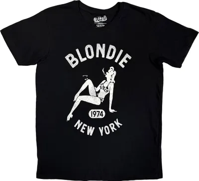 Image de Blondie - T-shirt "New York" pour homme/femme unie RO15288 (XXL) (Noir)