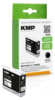 Obrázek produktu pro KMP B75B, Černá, Inkoust na pigmentové bázi, 16,3 ml, 1 kusů, 500 str., Balení po jednom