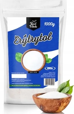 Produktbild von 1kg Erythrit kalorienfreier Erythritol 0 kcal Zucker Real Foods