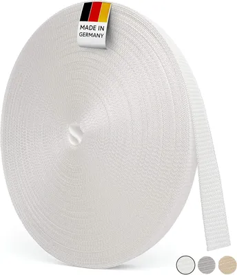 Produktbild von Rollladengurt 50 m, 14-23 mm, grau-weiß, UV-beständig, für Rollos