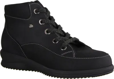 Zdjęcie produktu dla Finn Comfort Parsenn sznurowane buty czarna skóra LadyLine Buggy NOWOŚĆ - damskie wygodne buty za kostkę, czarne, skóra (buggy)