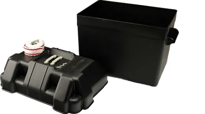 Produktbild von allpa Batteriekasten Kunstoff "Allpa" Abmessungen 285x190x205mm (Schwarz mit Schwarzem Deckel)