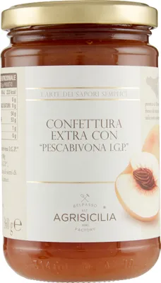 Produktbild von Sizilianische Pfirsichkonfitüre Bivona IGP 360g - Agrisicilia