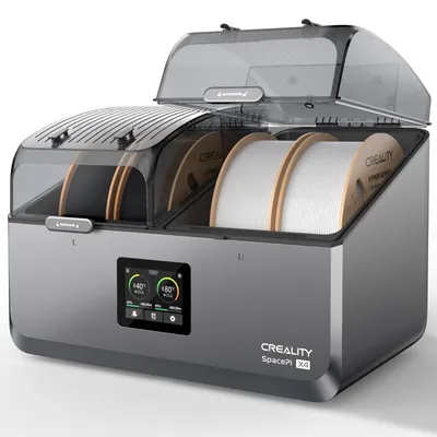Obrázek produktu pro Creality Space Pi X4 Sušička filamentů pro 4 cívky (4 kg), dvoukomorový systém, max. 85 °C, nezávislé nastavení teploty, pro PLA PETG ABS TPU ASA PC PA PAHT, role 1,75 mm/2,85 mm