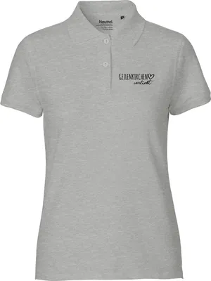 Produktbild von Huuraa Damen Polo Shirt Geilenkirchen verliebt XS Sport Grey Bio Baumwolle Fairtrade Poloshirt Geschenkidee