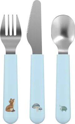 Image de Set de couverts pour enfants Mepal Mio, 3 pièces, Little Dutch - Forest Friends