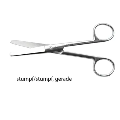 Produktbild von megro chirurgische Schere 14,5 cm gerade stumpf/stumpf