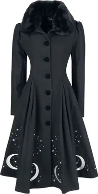 Zdjęcie produktu dla Hell Bunny Coat Damski płaszcz międzygwiezdny czarny 3XL