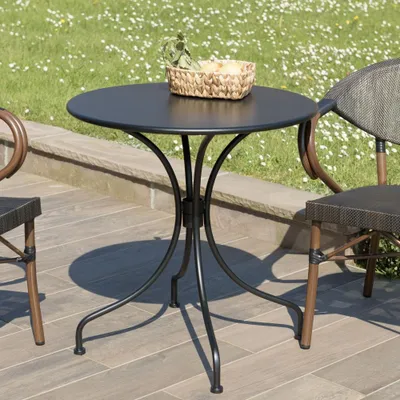 Image de VIANNEY - Table de jardin ronde 2 personnes 70x70cm