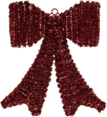 Productafbeelding van Clayre & Eef 66610 Decoratieve hanger, strik, rood-bruin, 35x4x42 cm